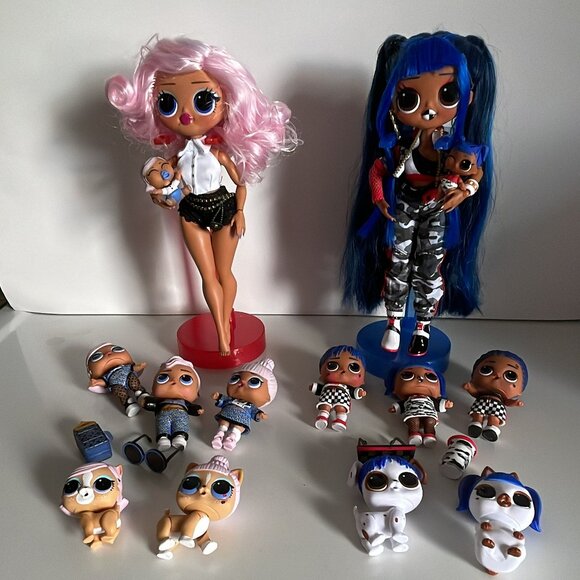 OMG Uptown Girl Family Downtown BB Family LOL with Pets and Babies - 14 dolls - Picture 3 of 14
